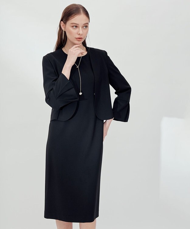 23区 【APPLAUDIR】ダブルクロス ジャケット ブラック系