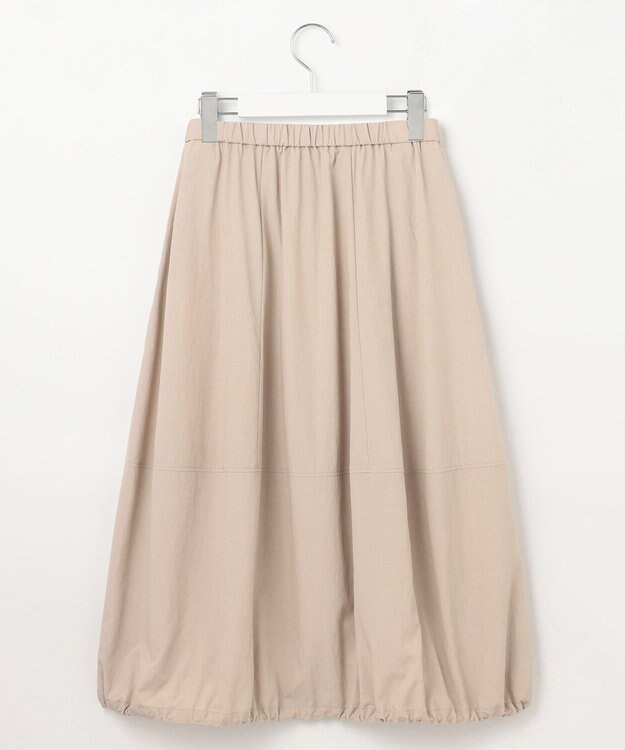 23区 L 【洗える】ヴィンテージライトタフタ バルーン スカート ベージュ系