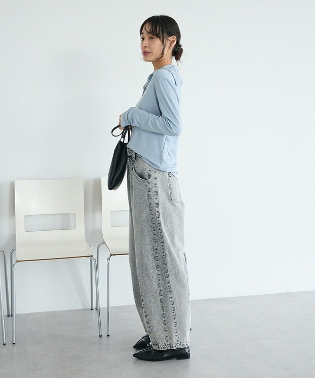 CRAFT STANDARD BOUTIQUE カーブデニムパンツ Light Gray