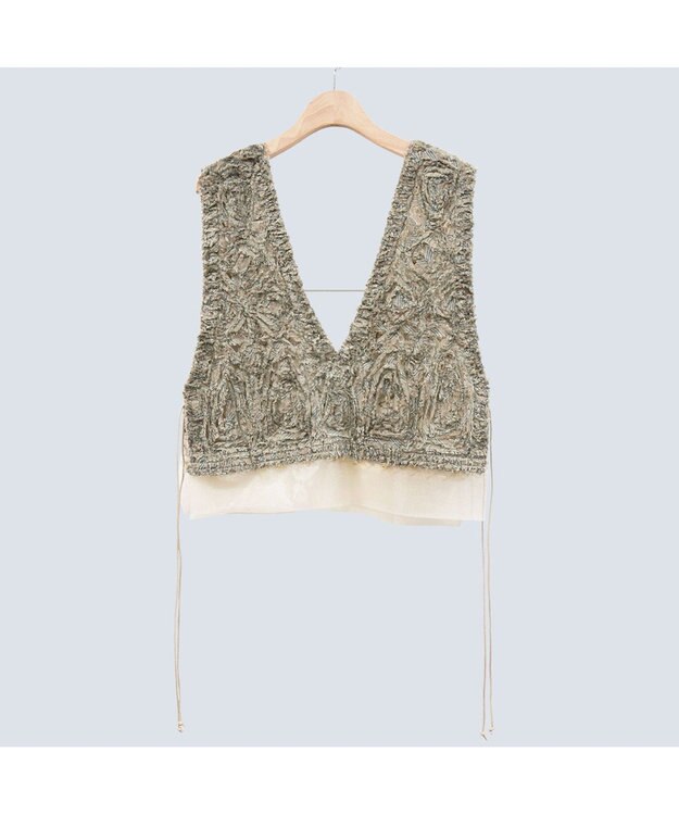 COQ 【刺繍・前後着用可能】TENTACLE ベージュ