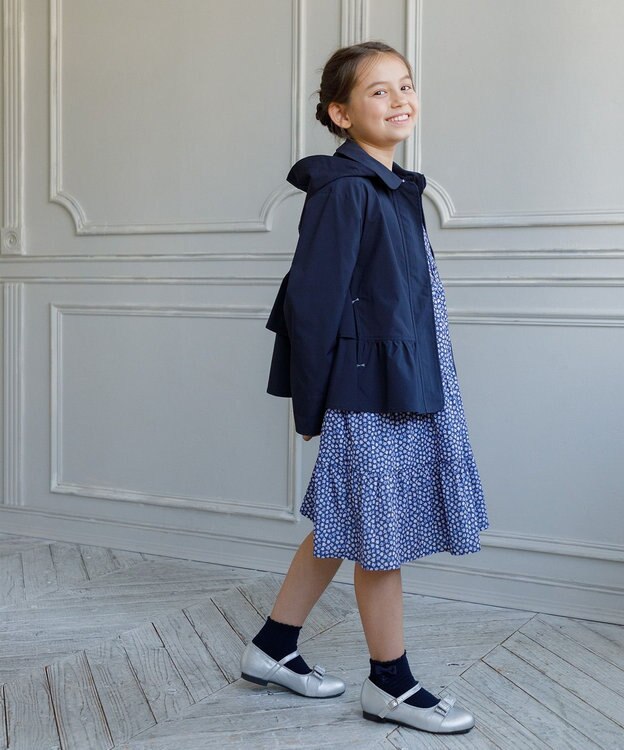 組曲 KIDS 【110-140㎝】Tiny Rose ワンピース ネイビー