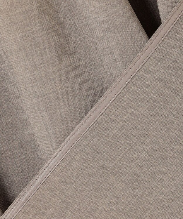 BEIGE， 【洗える/接触冷感/速乾/UVケア対応】BATEAU / Vネックバックギャザーハーフスリーブブラウス Taupe