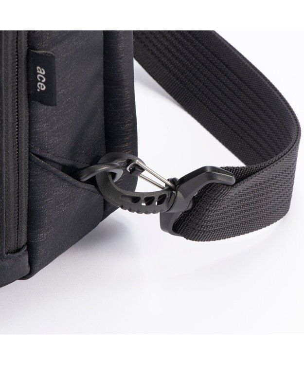 ACE BAGS & LUGGAGE ace. エース ハンスリーSDH ショルダーバッグ ボディバッグ A4ファイル 杢調生地  67794 ブラック