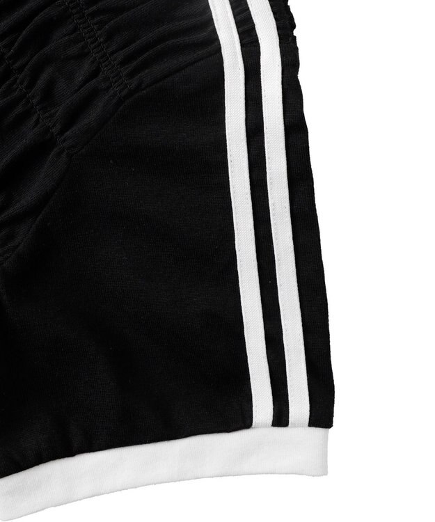 WEGO ラインデザインシャーリングトップス ブラック