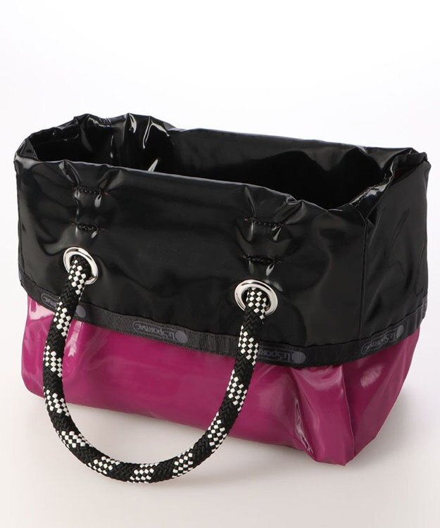 LeSportsac MEDIUM 2 WAY TOTE/２ウェイパープル/ブラックシャイン ２ウェイパープル/ブラックシャイン