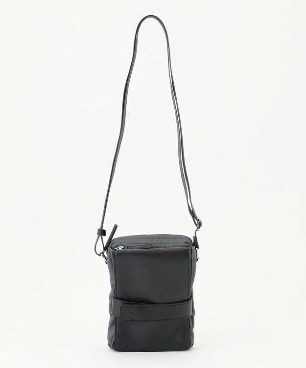 Y'SACCS ベルトスクエアミニマムショルダーバッグ グレー