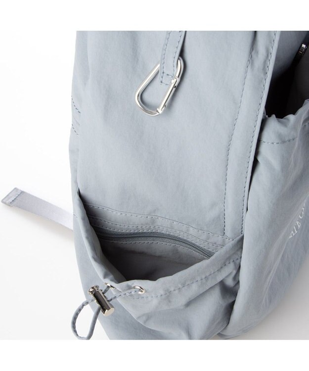 UNBILLION 【テレビ ドラマ着用アイテム】カシュカシュ cachecache / ドロスト刺繍リュック サックスブルー