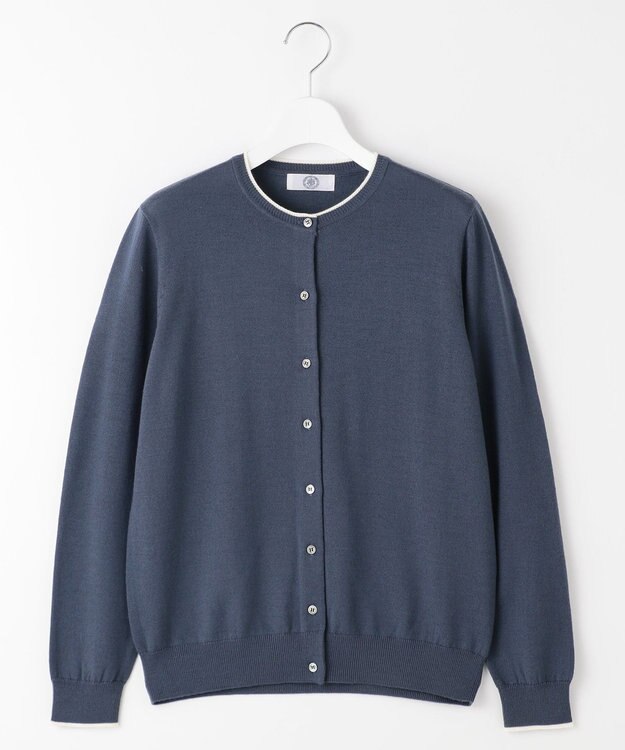 J.PRESS LADIES L 【洗える】アーガイル ツイン ニット ブルーグレー系