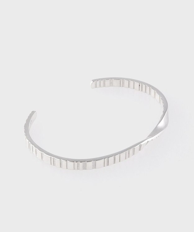 Paul Smith Shadow Stripe Emboss バングル シルバー