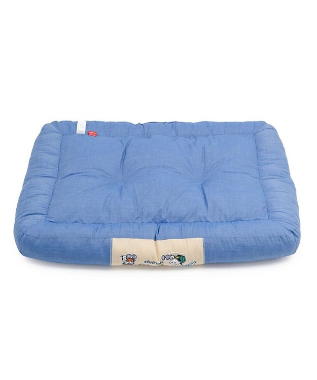 PET PARADISE スヌーピー クール 四角カドラー 《サマーバケーション柄》 Ｌ ホワイト×ブルー