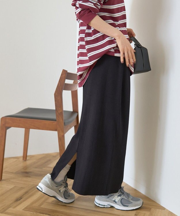 AMERICAN HOLIC バイパチ総針ニットタイトスカート Black