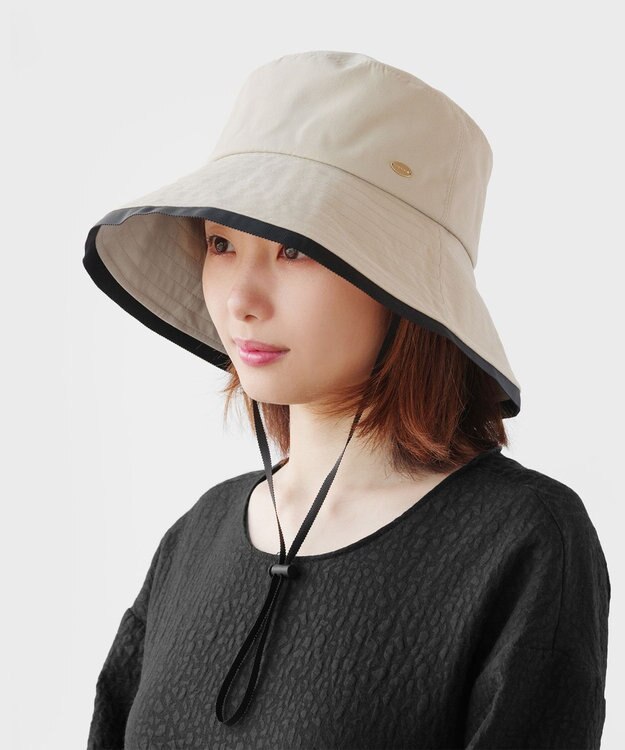 TOCCA 【サイズ調整可】TRIM RIBBON BUCKET HAT バケットハット ベージュ系