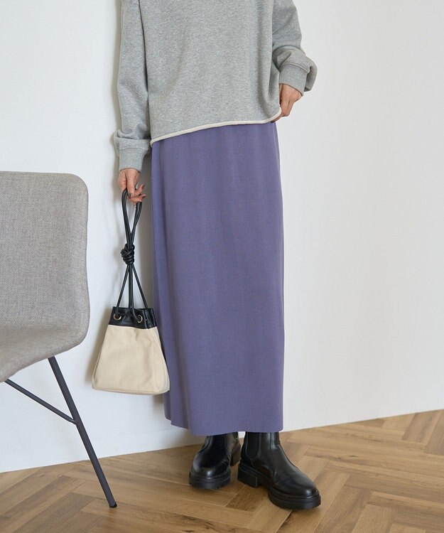 AMERICAN HOLIC バイパチ総針ニットタイトスカート Purple