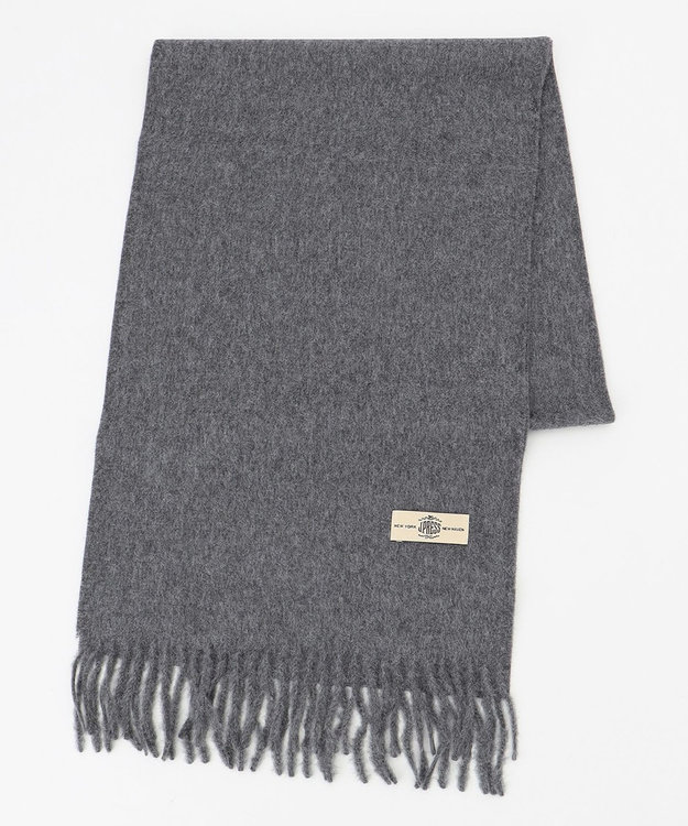 J.PRESS MEN ソリッド マフラー ライトグレー系