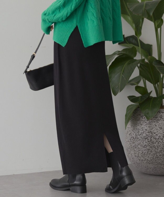 AMERICAN HOLIC バイパチ総針ニットタイトスカート Black