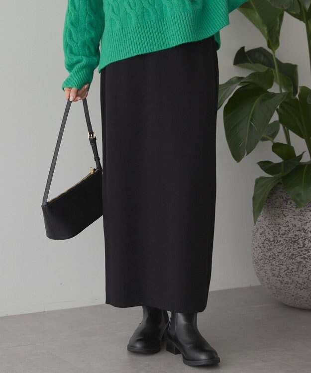 AMERICAN HOLIC バイパチ総針ニットタイトスカート Black