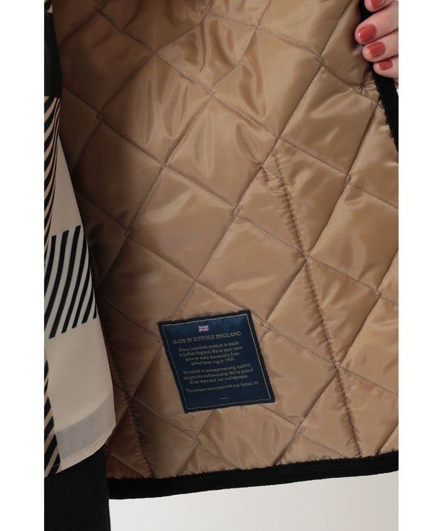 DAKS DAKS×LAVENHAM ノーカラージャケット ベージュ