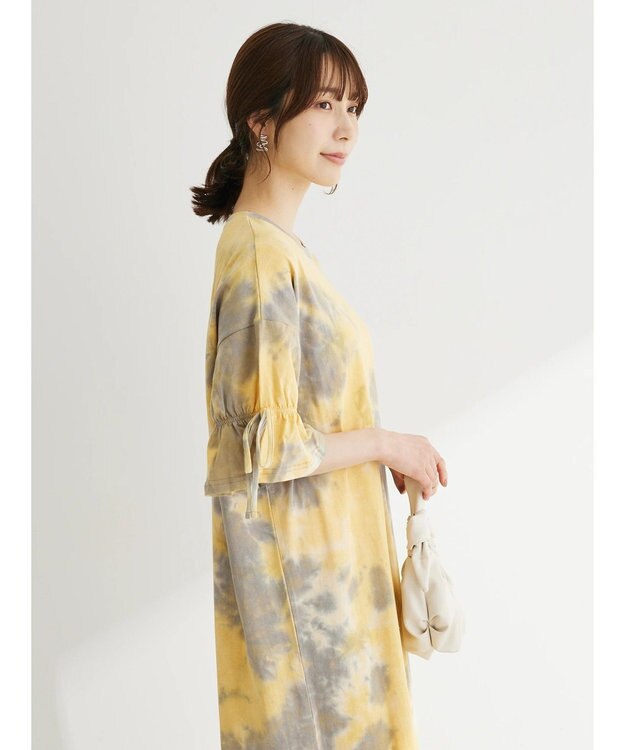 Green Parks ・ｎｏｖｅｍ　９　タイダイＴＥＥワンピース Yellow