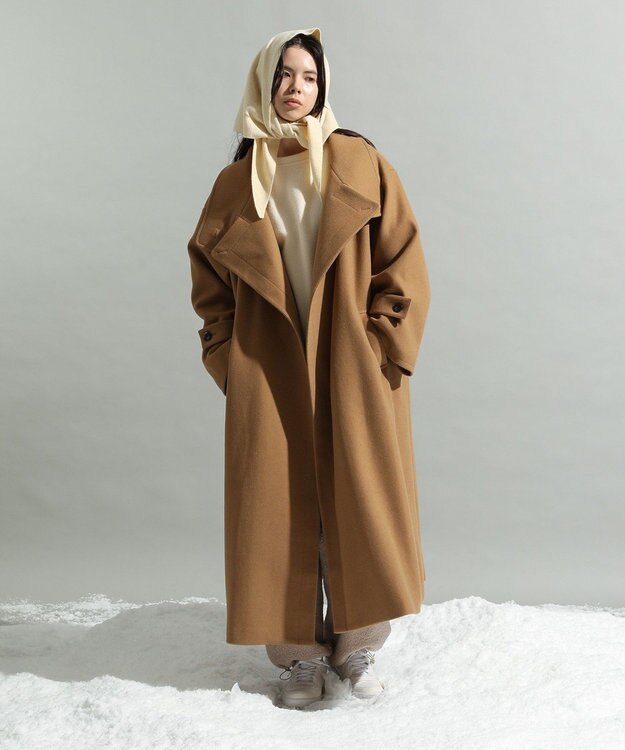 CRAFT STANDARD BOUTIQUE メルトンロングコート Camel