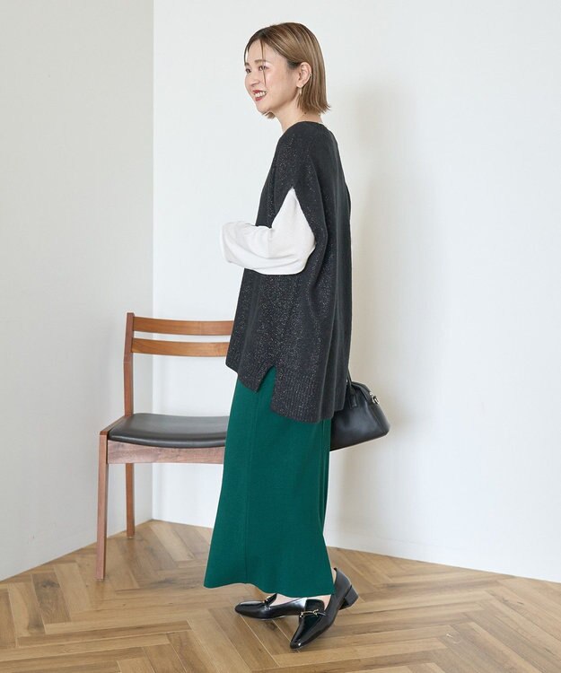 AMERICAN HOLIC バイパチ総針ニットタイトスカート Dark Green