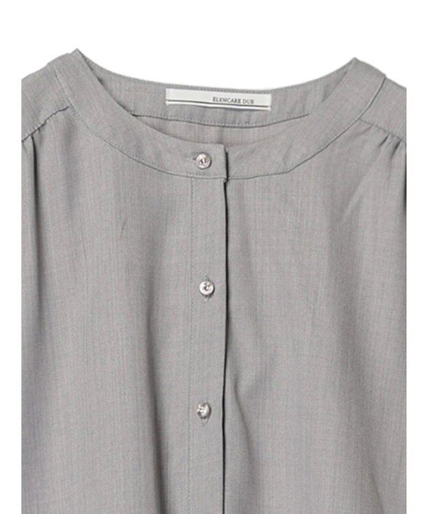 Green Parks ・ＥＬＥＮＣＡＲＥ　ＤＵＥリネンライクドロストワンピース Gray
