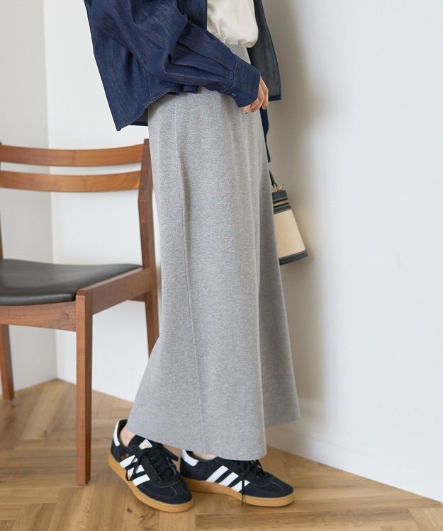 AMERICAN HOLIC バイパチ総針ニットタイトスカート Gray Mixture