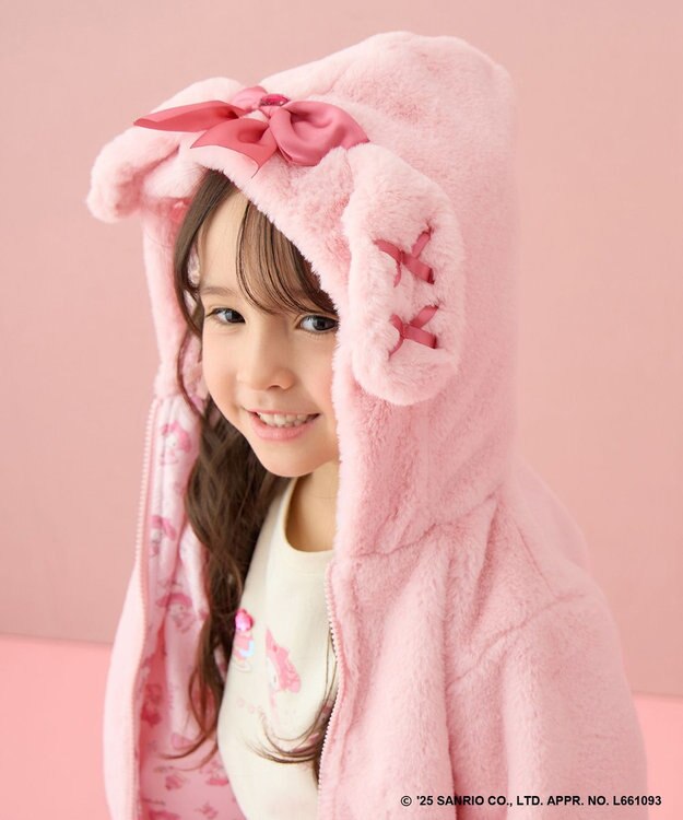 ANY KIDS 【マイメロディ＆クロミ×ANY KIDS】なりきりブルゾン ピンク×マイメロディ