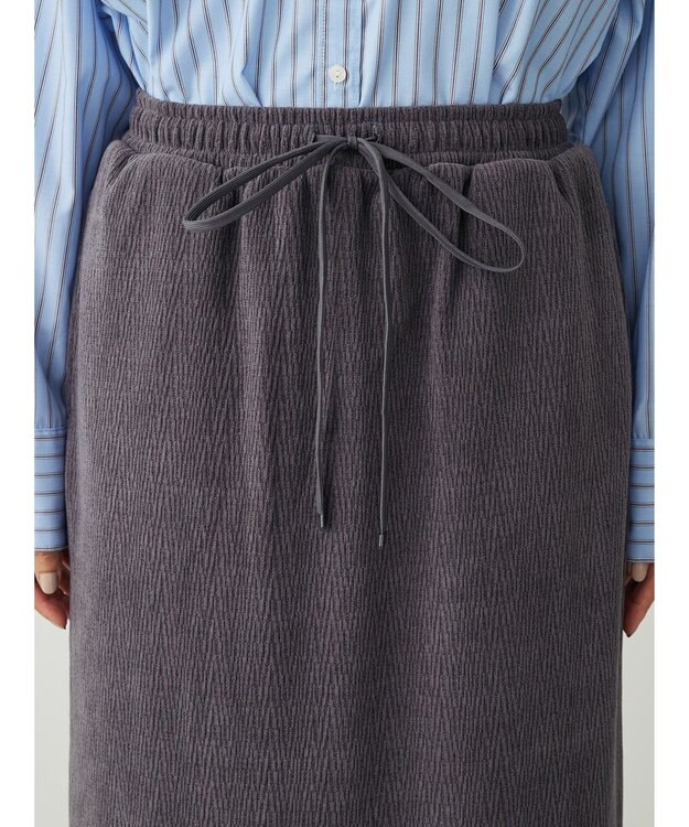 Green Parks カットコールタイトスカート Charcoal Gray