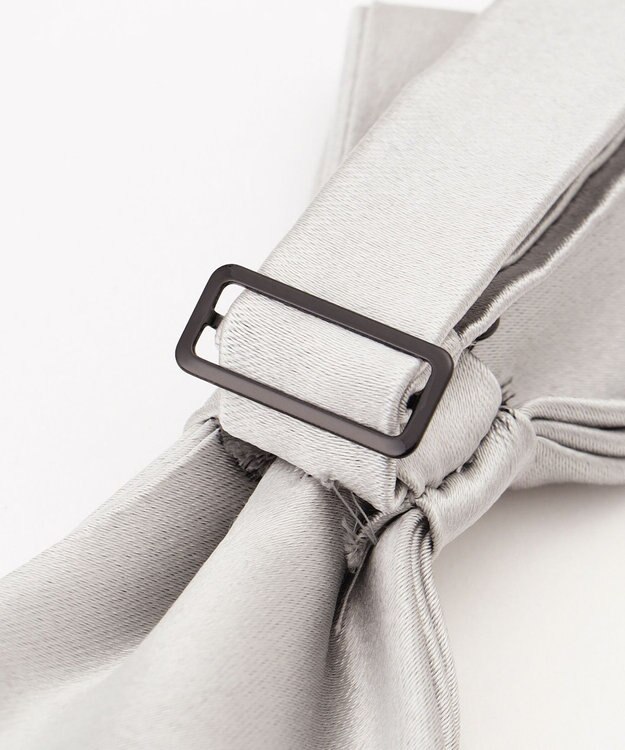 J.PRESS MEN 【BOWTIE COLLECTION】サテン無地  フォーマル蝶ネクタイ ライトグレー系