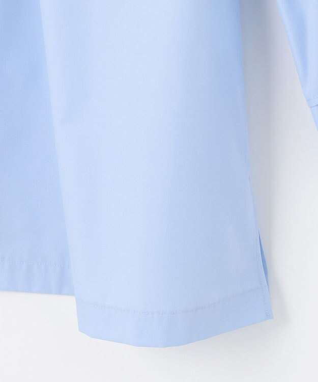 Feroux 【洗える・2WAY】リボンタイチュニック ブラウス スカイブルー系