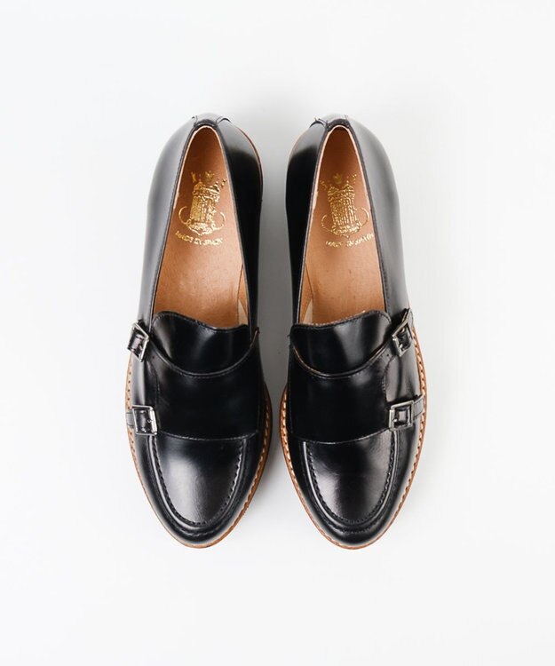 BONTRE 【BONTRE/ボントレ】厚底ダブルモンクストラップシューズ/31307-UA ブラック