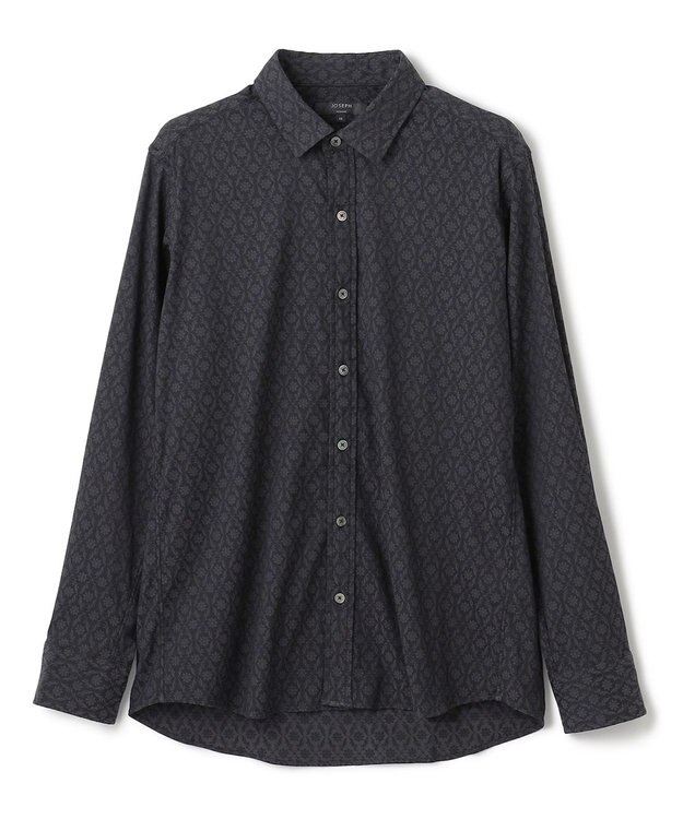 JOSEPH HOMME オーナメントジャガードストレッチ　レギュラーカラーシャツ グレー系