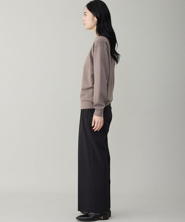 UNFILO MENS 【OCEANS YouTube 掲載/男女兼用】スムースシルキーニット モカ