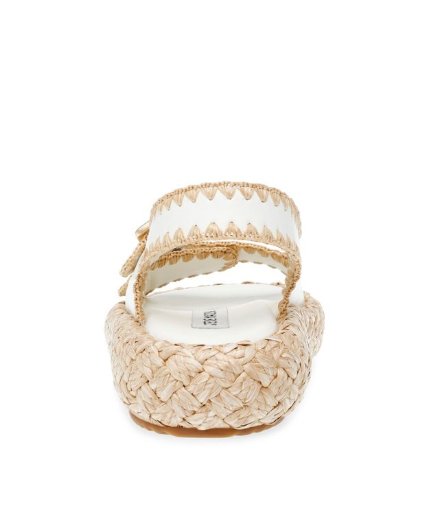 STEVE MADDEN PORTOFINO 厚底ダブルベルトサンダル ホワイト