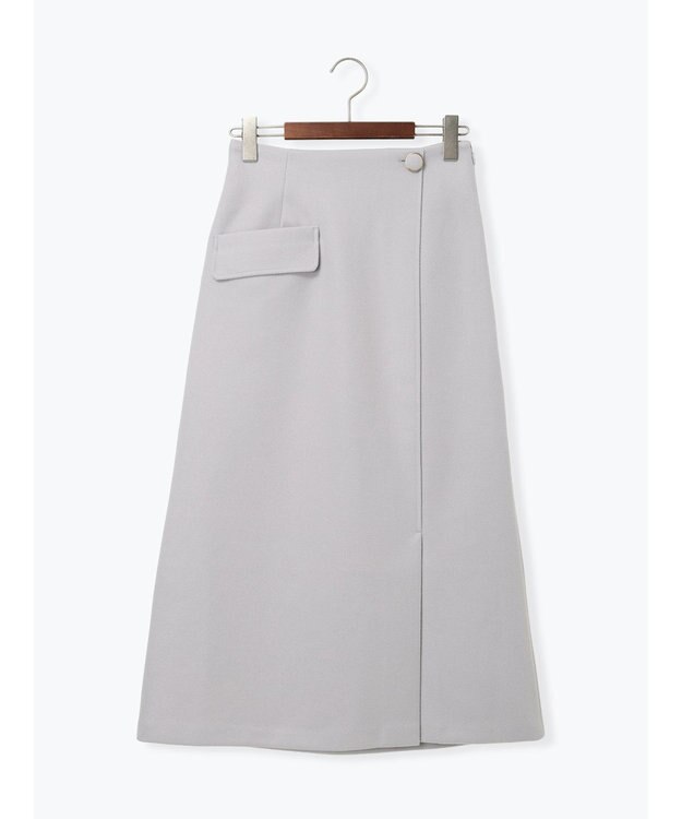 Te chichi メルトンジャージートラペーズスカート Ｓグレー