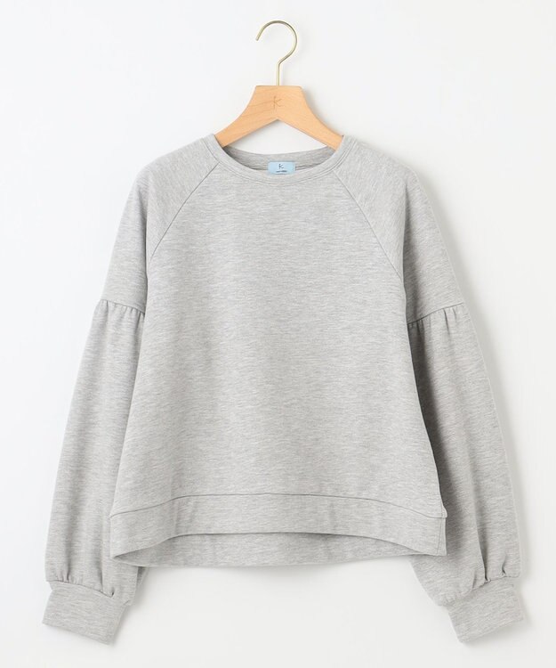 組曲 ラメパフスリーブプルオーバー シルバー系