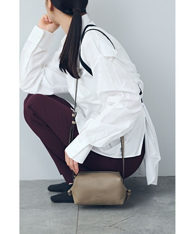 MIYABIYA 【本革・日本製】　NANO SHOULDER ベージュ