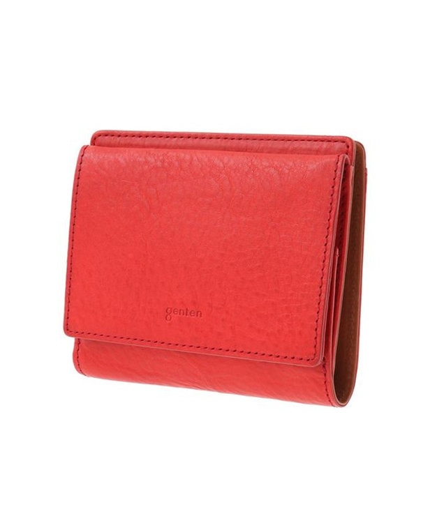 genten ミネルヴァ2 2つ折り財布外ボックス アカ