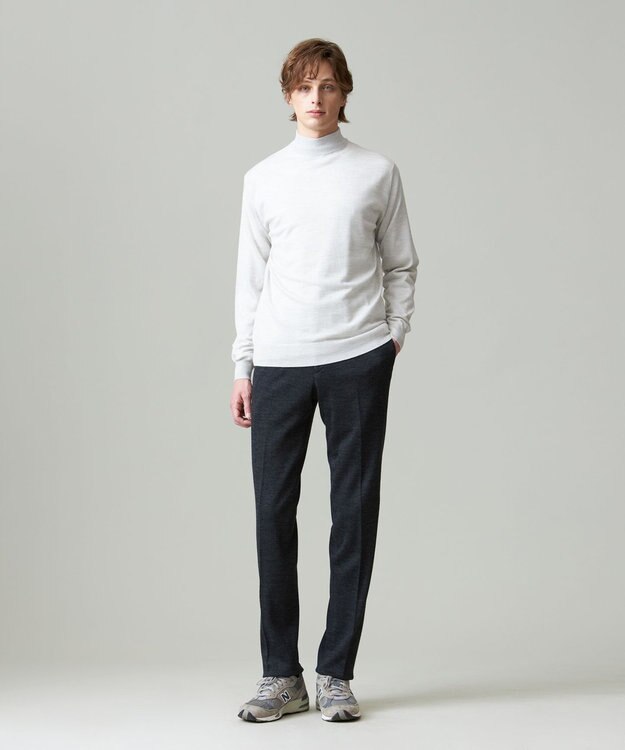 J.PRESS MEN 【WEB限定カラー有】オメガツイスト ハイゲージ モックネックニット アイボリー系