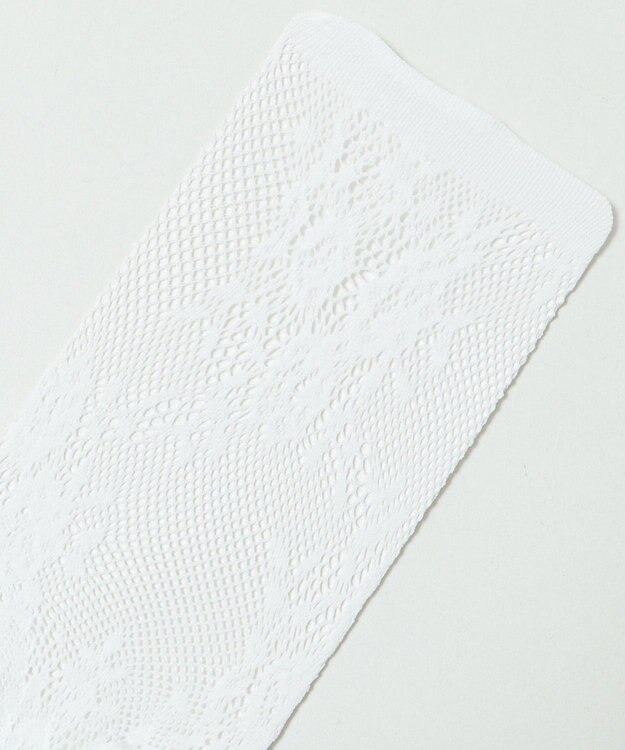 WEGO フラワー総レースタイツ ホワイト