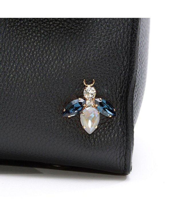 A.D.M.J. 【牛革】モーツァルト/ザ・ビー前金具付2WAYトートS BK