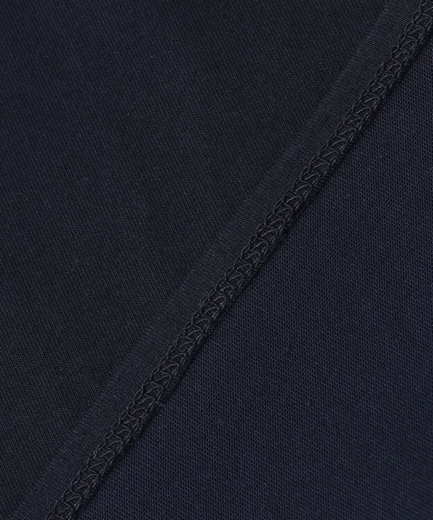 ANY SIS サテンコンビロゴ Tシャツ ネイビー