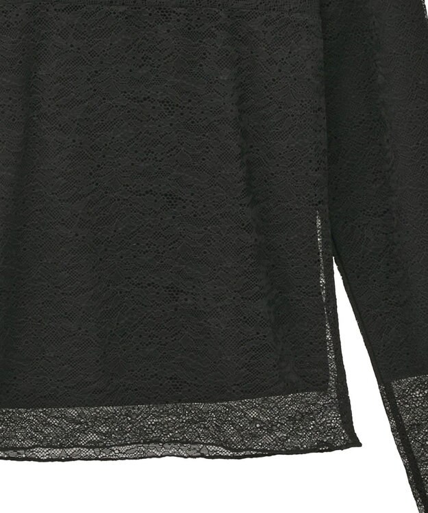 earth music&ecology 【吸湿発熱】【2WAY】あったかフェミニンインナー（２ｗａｙネック） Black