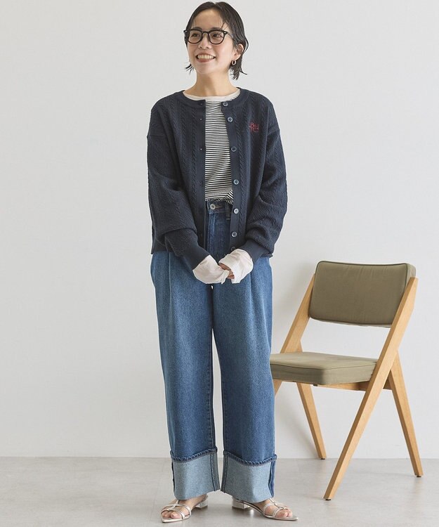 AMERICAN HOLIC 【BEVERLY HILLS POLO CLUB】ニットカーディガン Navy