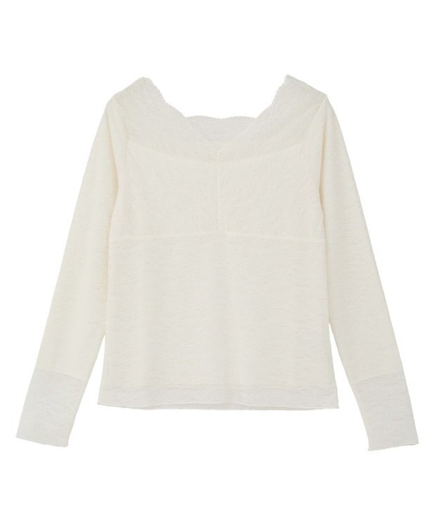 earth music&ecology 【吸湿発熱】【2WAY】あったかフェミニンインナー（２ｗａｙネック） Light Gray