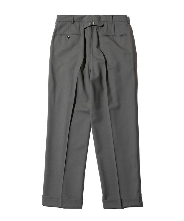 J.PRESS MEN 【J.PRESS ORIGINALS】HOPSACK 1TACK PIPED STEM SLACKS カーキ系