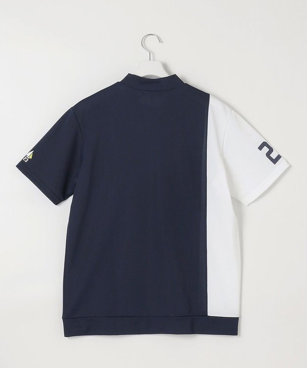 23区GOLF 【MEN】【UVケア・吸水速乾】カノコ モックネックプルオーバー ネイビー系