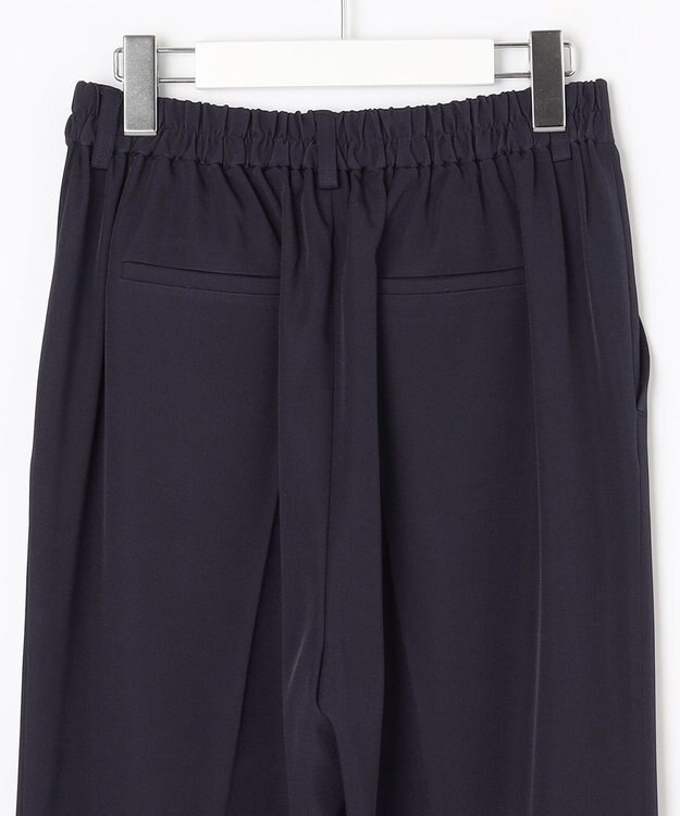 Feroux 【セットアイテム】美シルエット ブラウス×パンツ セットアップ ネイビー系