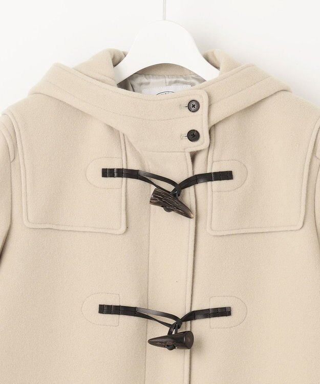 J.PRESS LADIES L Jackal 140s ソフトメルトン ダッフルコート ベージュ系