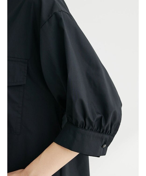 Green Parks ・ＥＬＥＮＣＡＲＥ　ＤＵＥ　バンドカラーワンピース Black